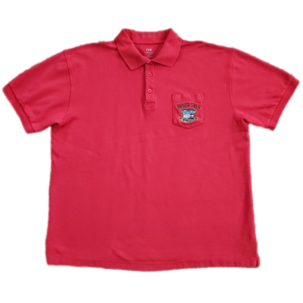 PRINCESS Cruises Red Panama Canal Polo Shirt